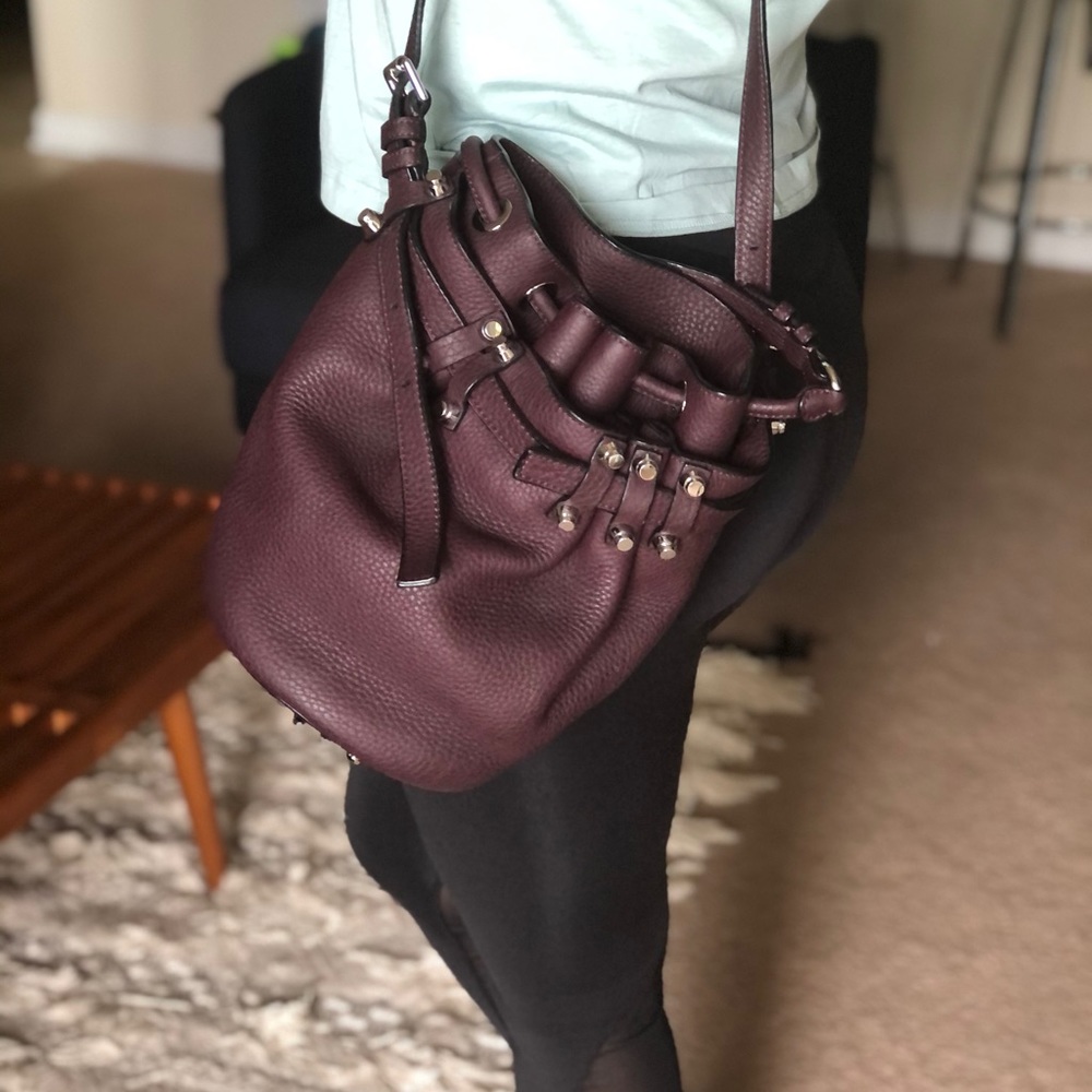 Alexander Wang Bucket Diego Oxblood Leather